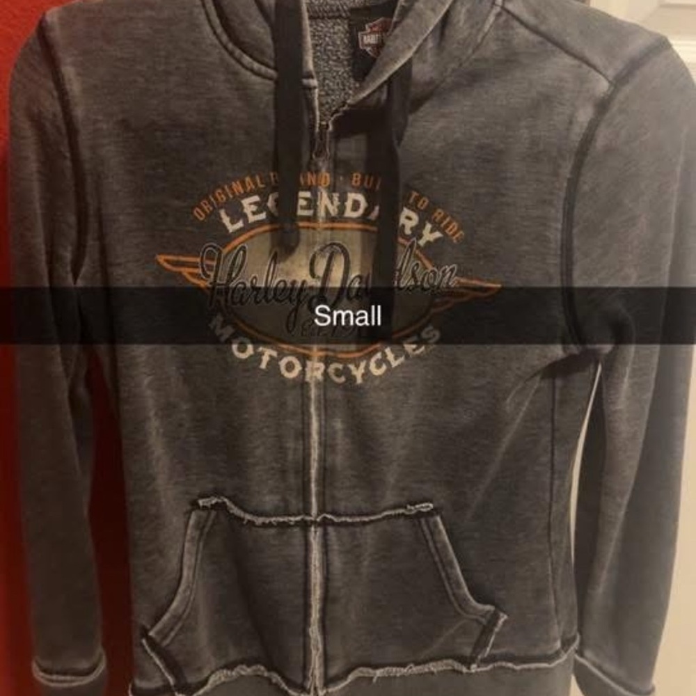 Harley-Davidson Charcoal Zip-Up Jacket